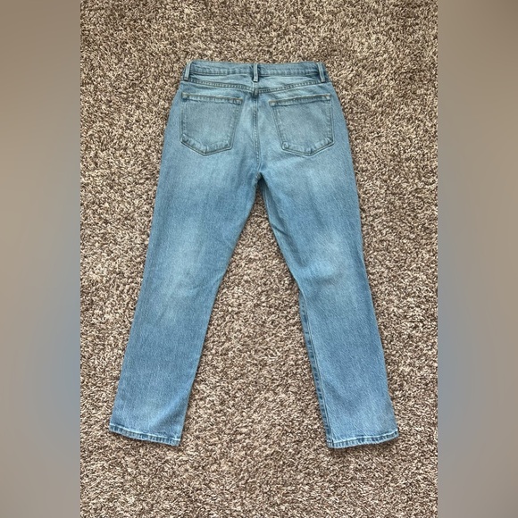 FRAME Blue Le High Straight Leg Stretch Denim Jeans Women's 27 (0708) - Picture 12 of 14